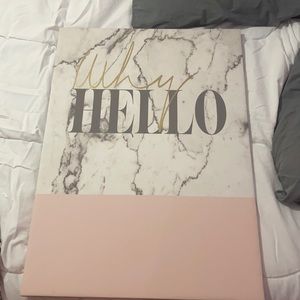 “Why hello” canvas picture